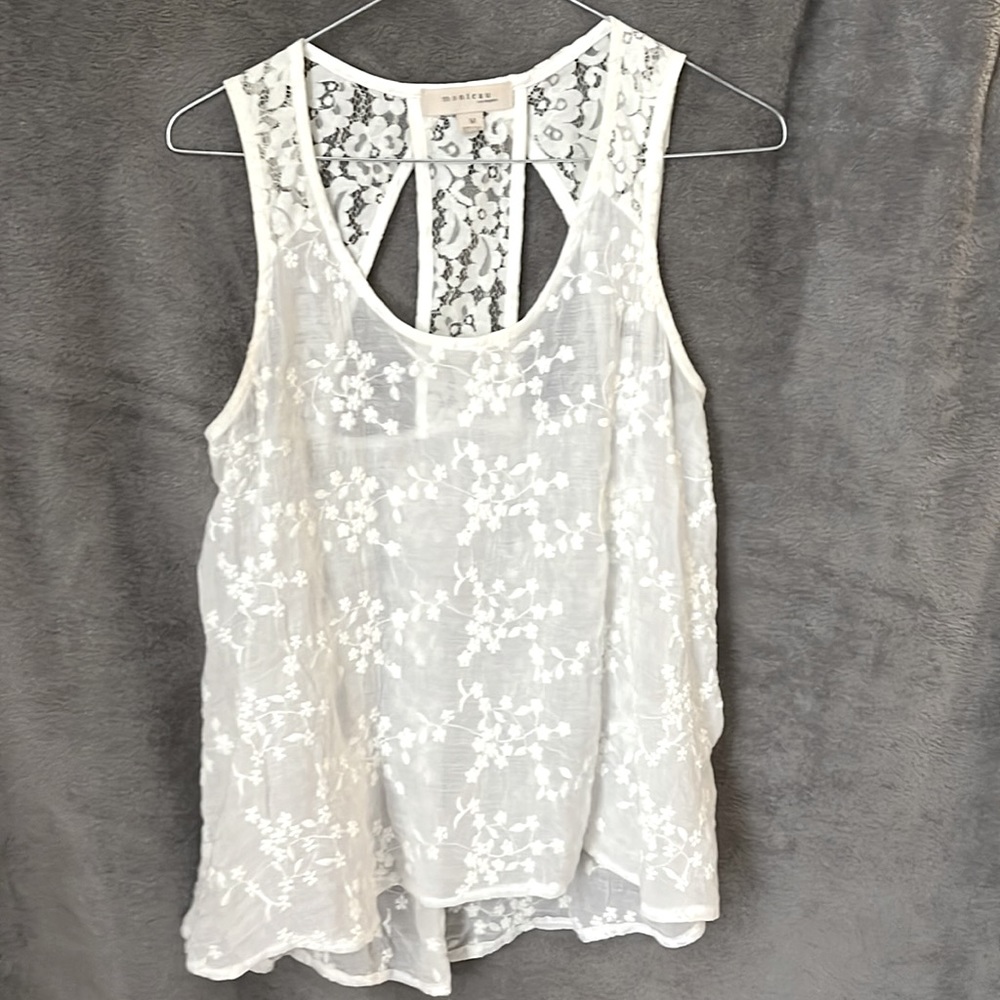 White embroidery tunic